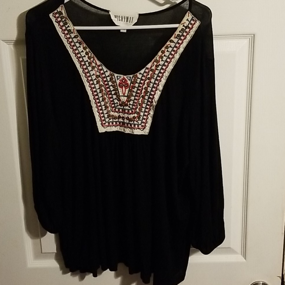 Milky Way Boho Flowy Top